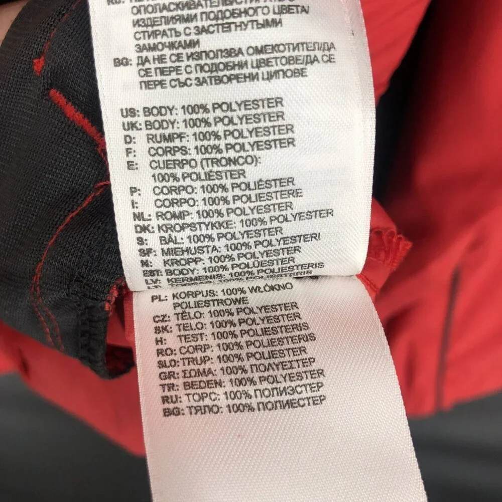 Adidas Golf Men's ClimaProof Windbreaker Pullover Jacket M Red Outdoor Sports